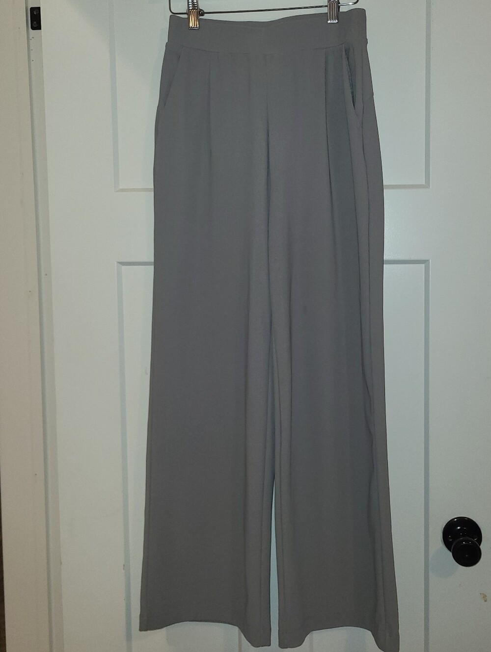 HALARA Light Gray Wide Leg Dress Pants